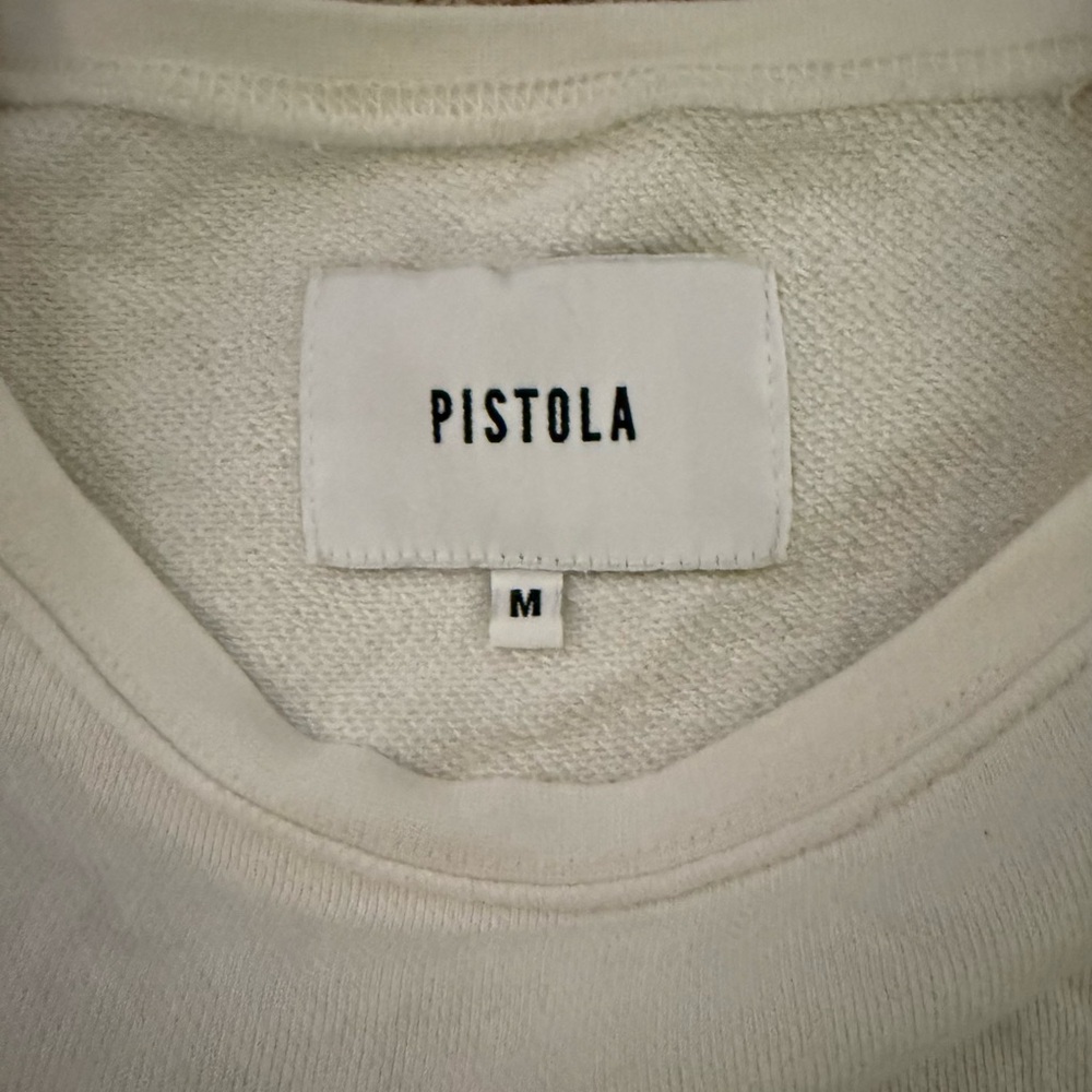 Pistola Ruffle Sleeve Cream Women's Top Size Medium - Picture 3 of 3